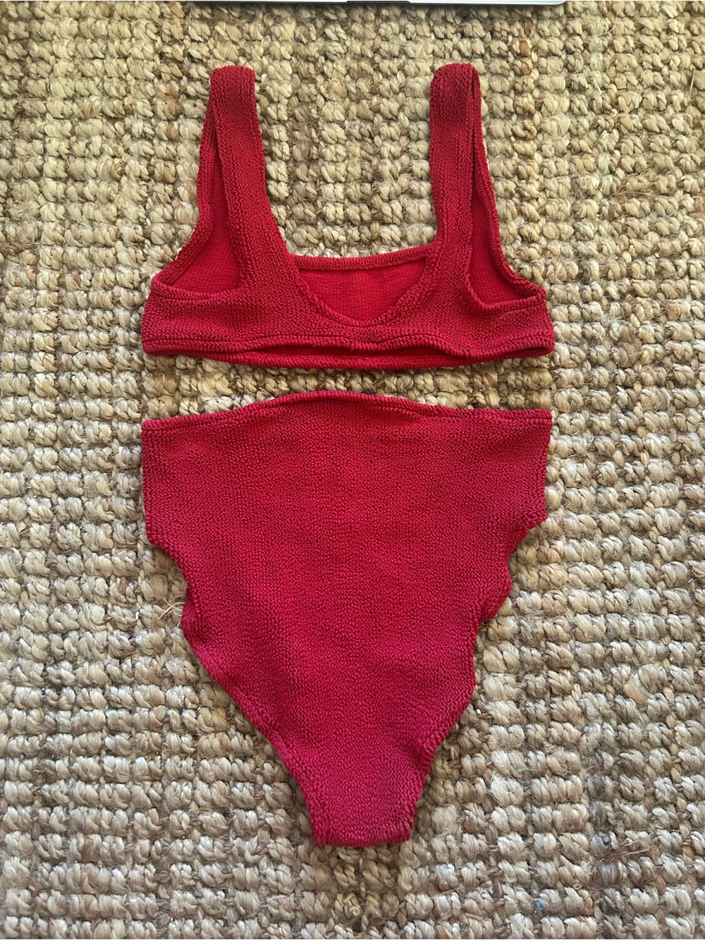 Youswim Red Textured Aplomb Bikini Set - Picture 4 of 5